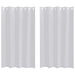 Perdele cu perdele 2 pcs Gri deschis 140 x 175 cm Poliester - WALTI WALTI