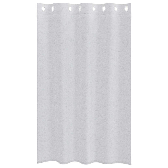 Perdele cu perdele 2 pcs Gri deschis 140 x 175 cm Poliester - WALTI WALTI