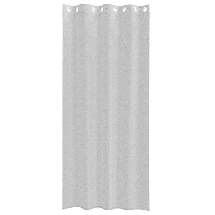 Perdele cu perdele 2 pcs Gri deschis 140 x 225 cm Poliester - WALTI WALTI