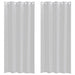 Perdele cu perdele 2 pcs Gri deschis 140 x 245 cm Poliester - WALTI WALTI