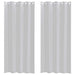 Perdele cu perdele 2 pcs Gri deschis 140 x 260 cm Poliester - WALTI WALTI