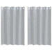 Perdele cu perdele 2 pcs Gri închis 140 x 140 cm Poliester - WALTI WALTI