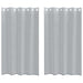 Perdele cu perdele 2 pcs Gri închis 140 x 175 cm Poliester - WALTI WALTI