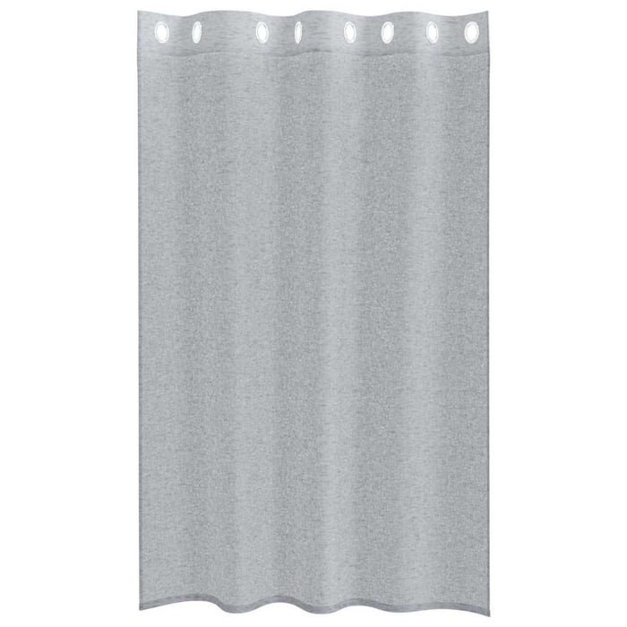 Perdele cu perdele 2 pcs Gri închis 140 x 175 cm Poliester - WALTI WALTI