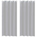 Perdele cu perdele 2 pcs Gri închis 140 x 225 cm Poliester - WALTI WALTI