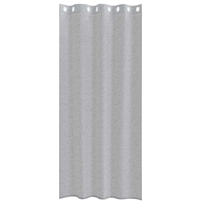 Perdele cu perdele 2 pcs Gri închis 140 x 225 cm Poliester - WALTI WALTI