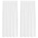 Perdele cu perdele 2 pcs Alb 140 x 175 cm Poliester - WALTI WALTI