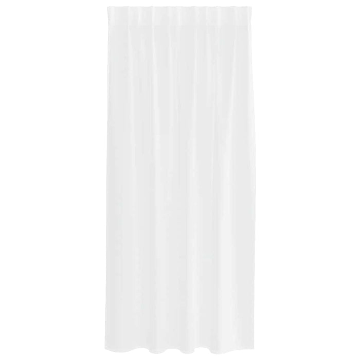Perdele cu perdele 2 pcs Alb 140 x 175 cm Poliester - WALTI WALTI