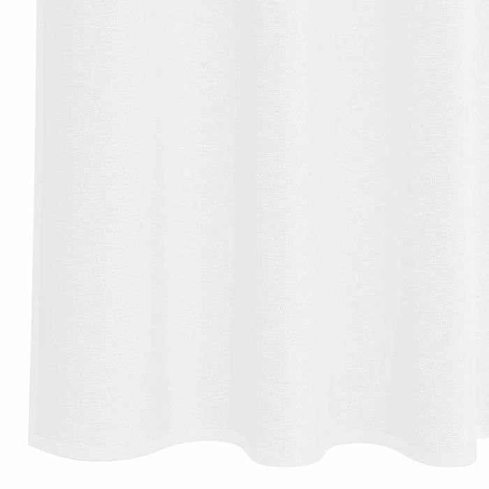 Perdele cu perdele 2 pcs Alb 140 x 225 cm Poliester - WALTI WALTI