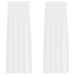 Perdele cu perdele 2 pcs Alb 140 x 225 cm Poliester - WALTI WALTI