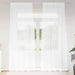 Perdele cu perdele 2 pcs Alb 140 x 245 cm Poliester - WALTI WALTI