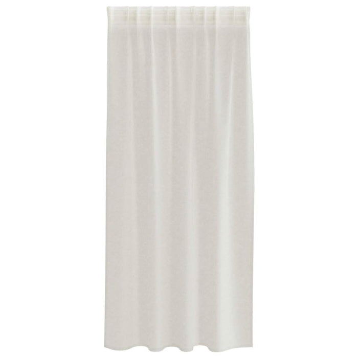 Perdele cu perdele 2 pcs Crem 140 x 175 cm Poliester - WALTI WALTI