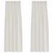 Perdele cu perdele 2 pcs Crem 140 x 225 cm Poliester - WALTI WALTI