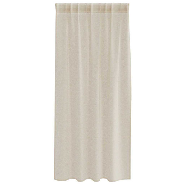Perdele cu perdele 2 pcs Nisip 140 x 175 cm Poliester - WALTI WALTI
