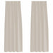 Perdele cu perdele 2 pcs Nisip 140 x 225 cm Poliester - WALTI WALTI