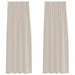 Perdele cu perdele 2 pcs Nisip 140 x 245 cm Poliester - WALTI WALTI