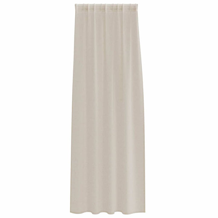 Perdele cu perdele 2 pcs Nisip 140 x 245 cm Poliester - WALTI WALTI