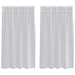 Perdele cu perdele 2 pcs Gri deschis 140 x 140 cm Poliester - WALTI WALTI
