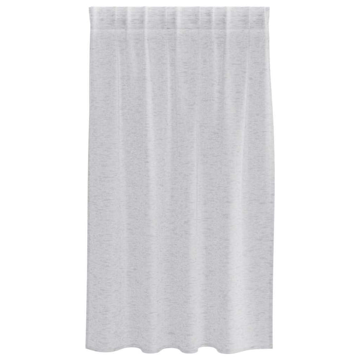 Perdele cu perdele 2 pcs Gri deschis 140 x 140 cm Poliester - WALTI WALTI