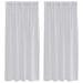 Perdele cu perdele 2 pcs Gri deschis 140 x 175 cm Poliester - WALTI WALTI