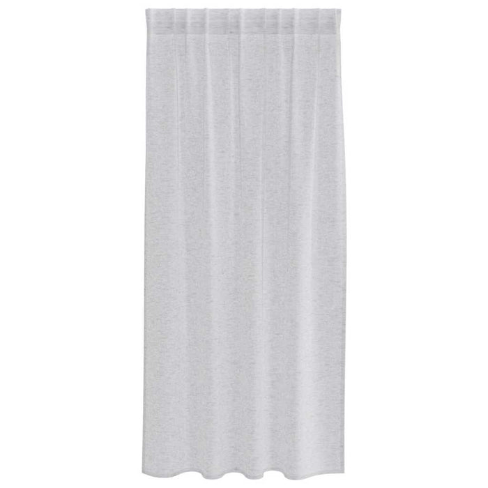 Perdele cu perdele 2 pcs Gri deschis 140 x 175 cm Poliester - WALTI WALTI