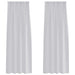 Perdele cu perdele 2 pcs Gri deschis 140 x 260 cm Poliester - WALTI WALTI