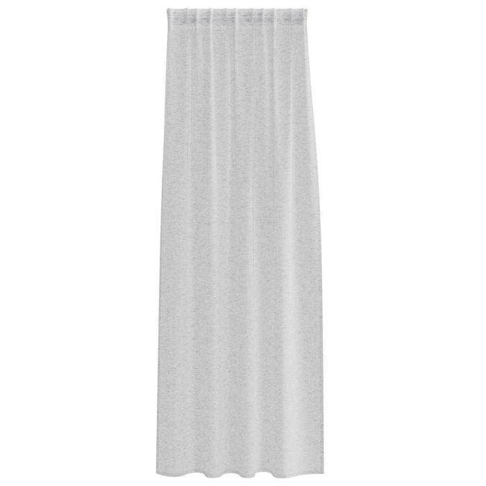 Perdele cu perdele 2 pcs Gri deschis 140 x 260 cm Poliester - WALTI WALTI