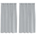 Perdele cu perdele 2 pcs Gri închis 140 x 140 cm Poliester - WALTI WALTI