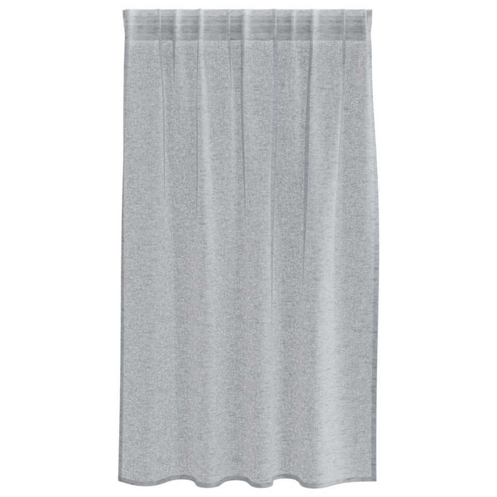 Perdele cu perdele 2 pcs Gri închis 140 x 140 cm Poliester - WALTI WALTI