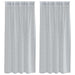 Perdele cu perdele 2 pcs Gri închis 140 x 175 cm Poliester - WALTI WALTI