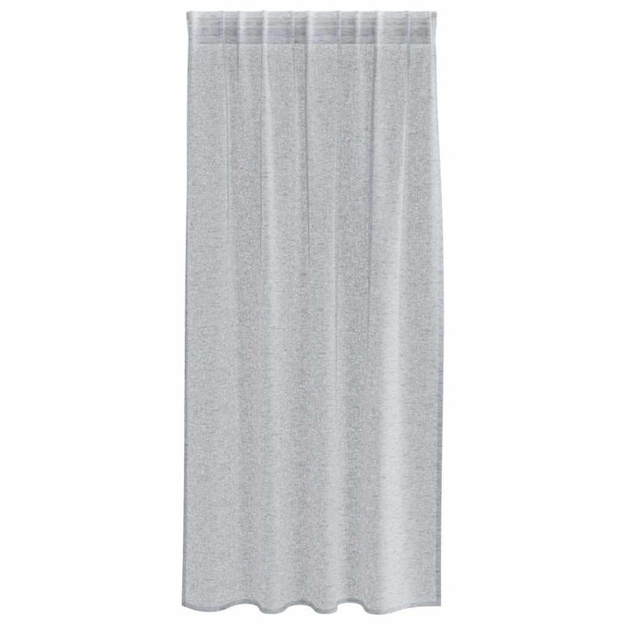 Perdele cu perdele 2 pcs Gri închis 140 x 175 cm Poliester - WALTI WALTI