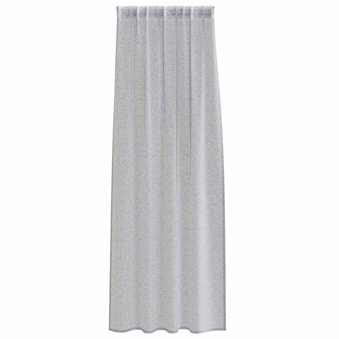 Perdele cu perdele 2 pcs Gri închis 140 x 225 cm Poliester - WALTI WALTI