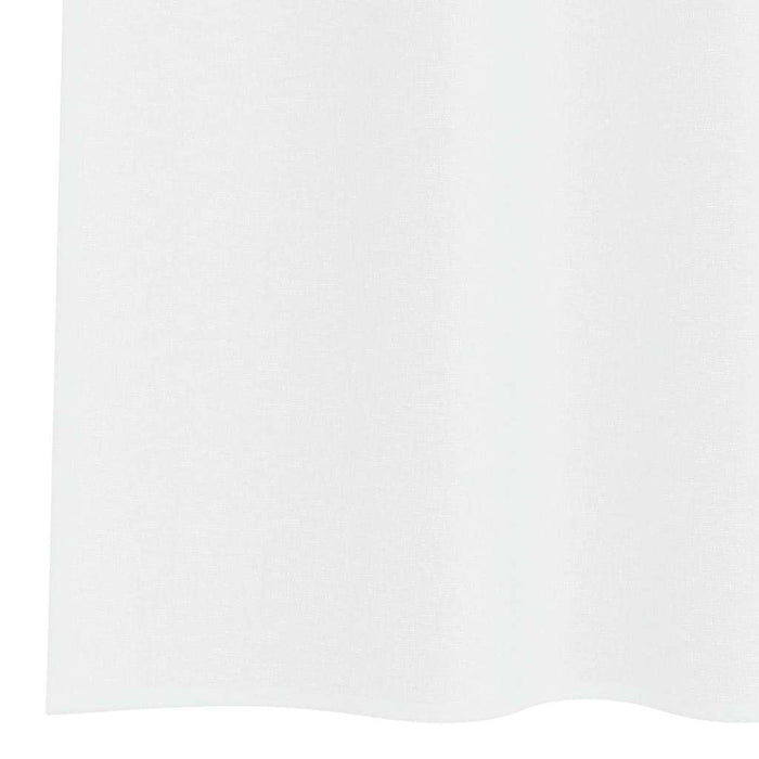 Perdele cu perdele 2 pcs Alb 140 x 225 cm Poliester - WALTI WALTI