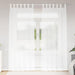 Perdele cu perdele 2 pcs Alb 140 x 225 cm Poliester - WALTI WALTI
