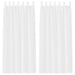 Perdele cu perdele 2 pcs Alb 140 x 225 cm Poliester - WALTI WALTI