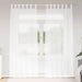 Perdele cu perdele 2 pcs Alb 140 x 245 cm Poliester - WALTI WALTI