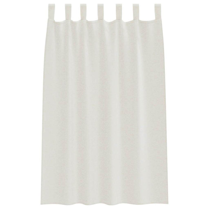 Perdele cu perdele 2 pcs Crem 140 x 175 cm Poliester - WALTI WALTI