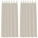 Perdele cu perdele 2 pcs Nisip 140 x 225 cm Poliester - WALTI WALTI