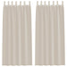 Perdele cu perdele 2 pcs Nisip 140 x 245 cm Poliester - WALTI WALTI