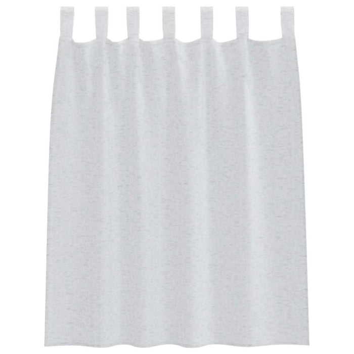 Perdele cu perdele 2 pcs Gri deschis 140 x 140 cm Poliester - WALTI WALTI