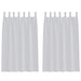 Perdele cu perdele 2 pcs Gri deschis 140 x 175 cm Poliester - WALTI WALTI