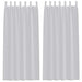 Perdele cu perdele 2 pcs Gri deschis 140 x 245 cm Poliester - WALTI WALTI