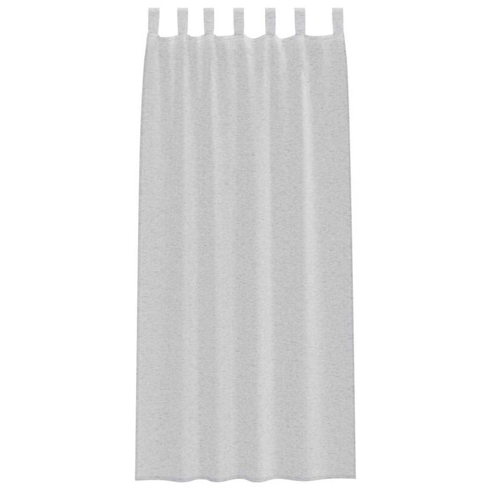 Perdele cu perdele 2 pcs Gri deschis 140 x 245 cm Poliester - WALTI WALTI