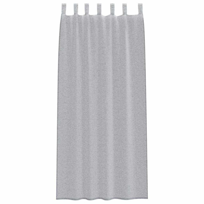 Perdele cu perdele 2 pcs Gri închis 140 x 225 cm Poliester - WALTI WALTI