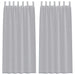 Perdele cu perdele 2 pcs Gri închis 140 x 260 cm Poliester - WALTI WALTI