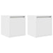 Noptiere montate pe perete 2 buc Alb 38x34x40 cm - WALTI WALTI