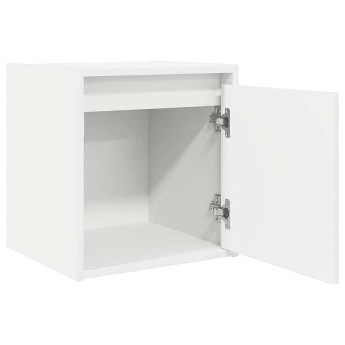 Noptiere montate pe perete 2 buc Alb 38x34x40 cm - WALTI WALTI