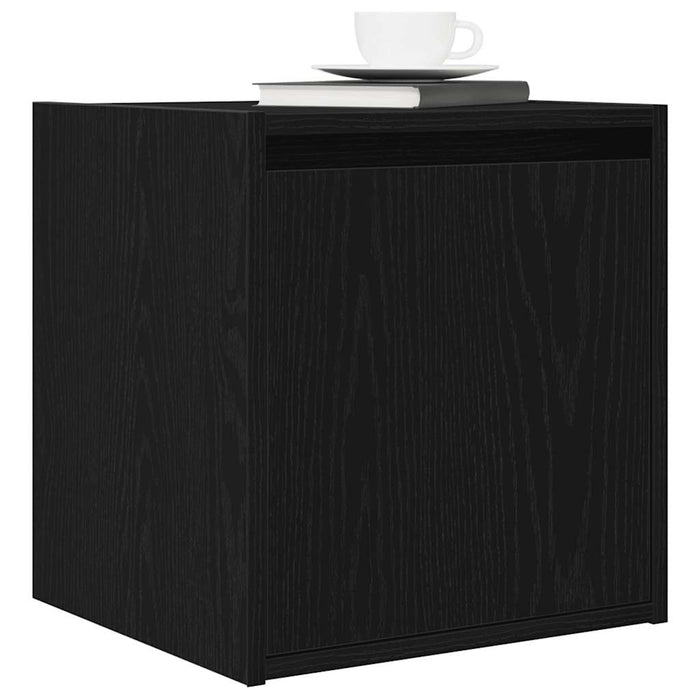 Noptiera montata pe perete Negru 38x34x40 cm - WALTI WALTI