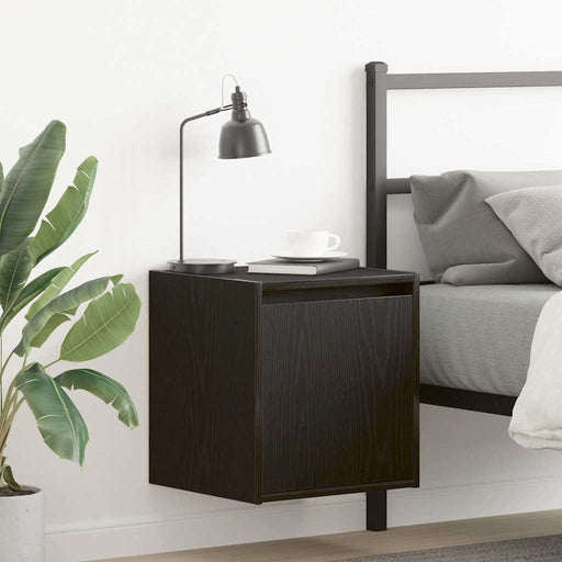Noptiera montata pe perete Negru 38x34x40 cm - WALTI WALTI