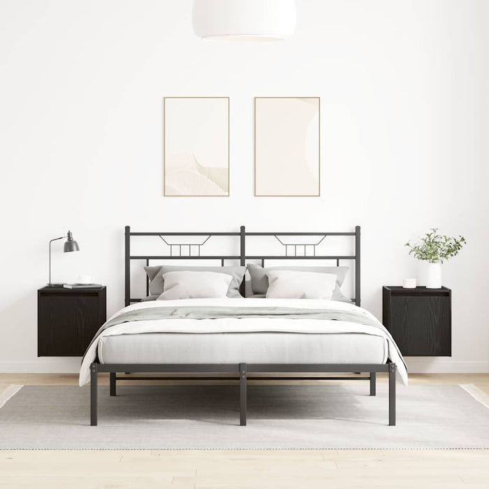 Noptiere montate pe perete 2 buc Negru 38x34x40 cm - WALTI WALTI